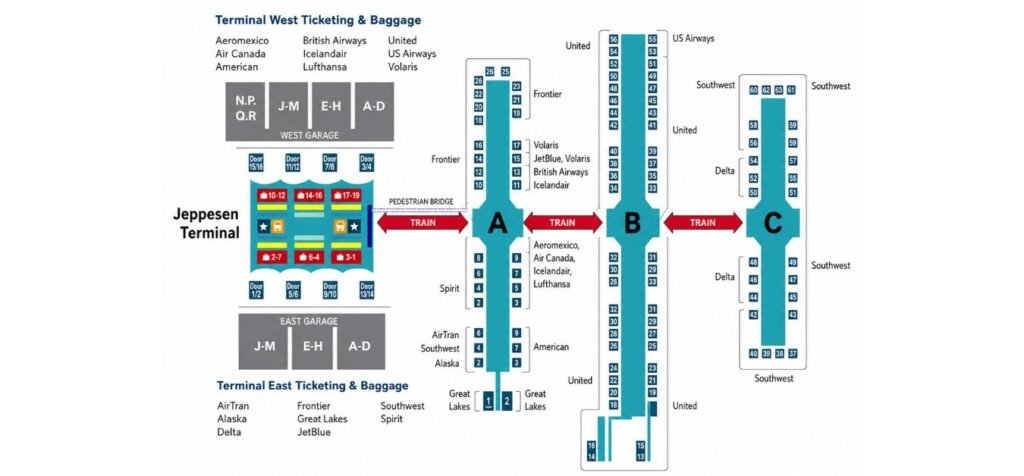 Denver International Airport (DEN) Map